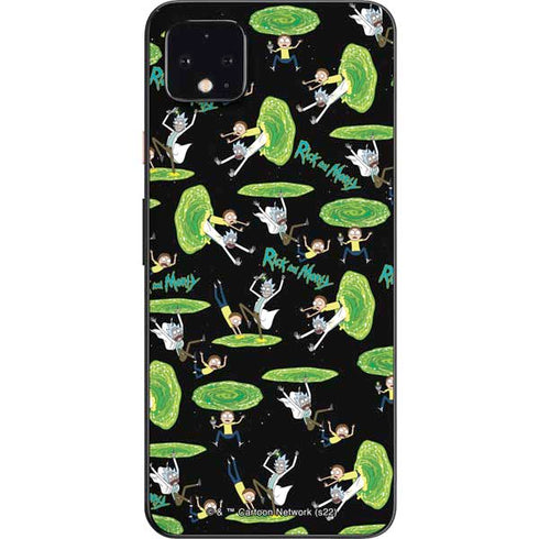 Adult Swim Rick and Morty Portal Pattern Google Pixel 4 XL Skin